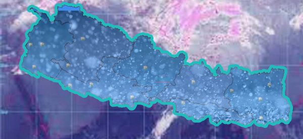 कोशी र गण्डकीसहितका पहाडी क्षेत्रमा वर्षा हुने , उच्च भेगमा हिमपातको सम्भावना