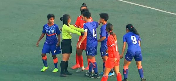 महिला साफ च्याम्पियनसिप फुटबलमा नेपाल भारतसँग पराजित