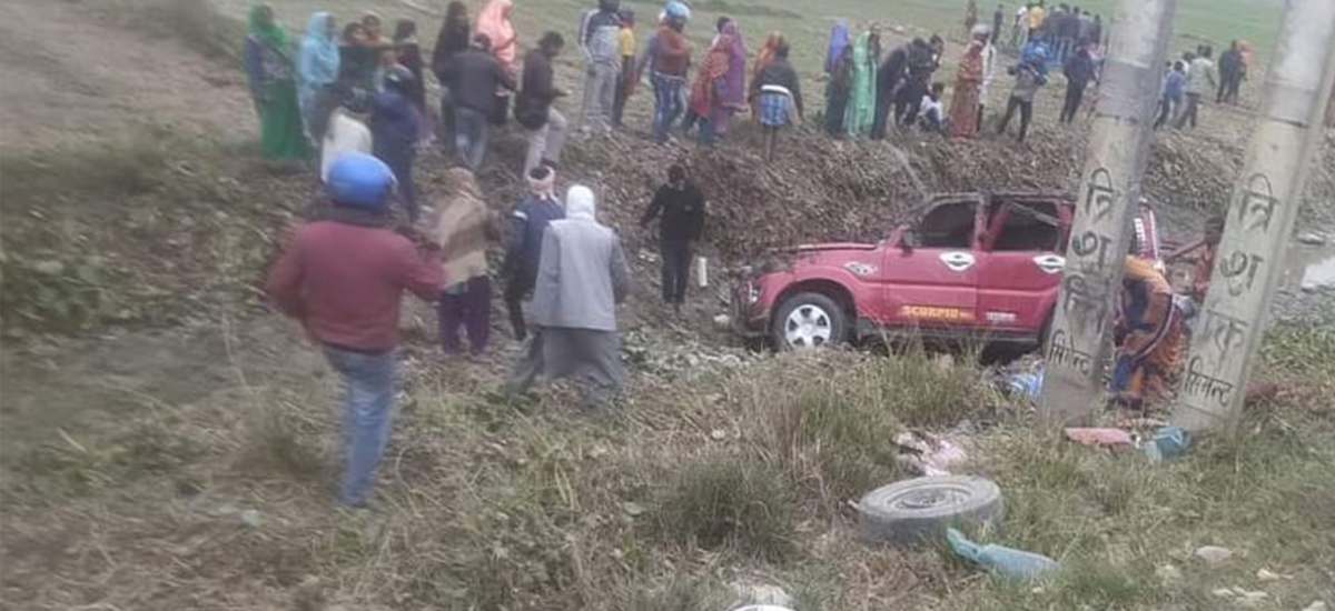 रौतहटमा भारतीय स्कर्पियो दुर्घटना, पाँच जनाको मृत्यु