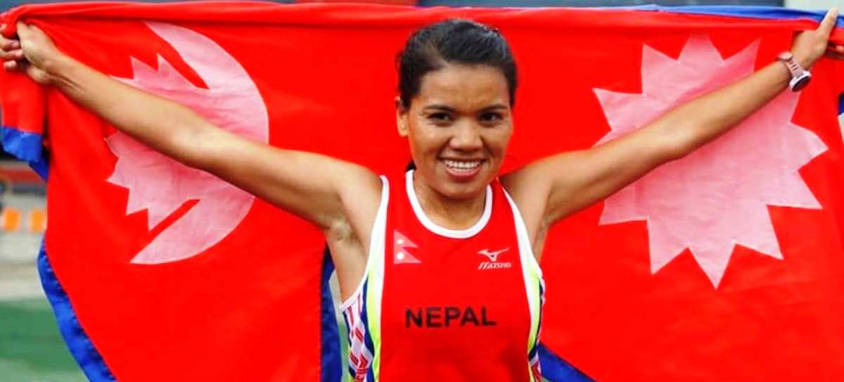 नेपाली महिला धावक पुष्पाले जितिन् कास्य पदक