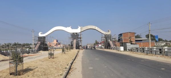 जनकपुरधामको शहीदगेटको निर्माण कार्य अन्तिम चरणमा