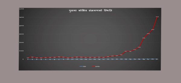 कोरोना कहर : दिन दुई गुणा रात चौगुणाले बढ्दै संक्रमित