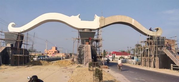 जनकपुरधाममा शहीद गेट निर्माणको काम अन्तिम चरणमा