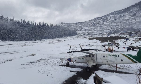 जुम्लामा हिमपातले हवाई सेवा अवरुद्ध, जनजीवन कष्टकर