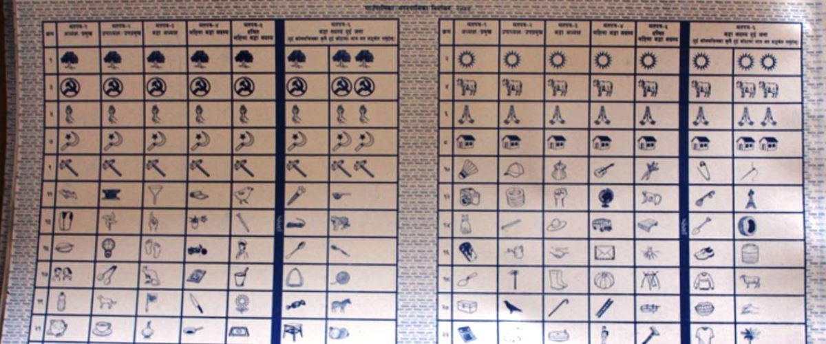 यस्तो छ जिल्लाअनुसार स्थानीय निर्वाचनको मतपत्र