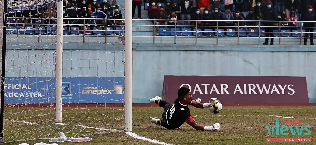 मौरिसससँगको दोस्रो खेलमा पनि नेपाल विजयी, पेनाल्टी रोके किरणले (तस्वीरहरू)
