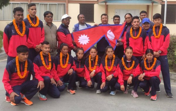 दक्षिण एशियाली क्रस कन्ट्री एथलेटिक्समा सहभागी हुन नेपाली टिम आज नागाल्यान्ड जाँदै