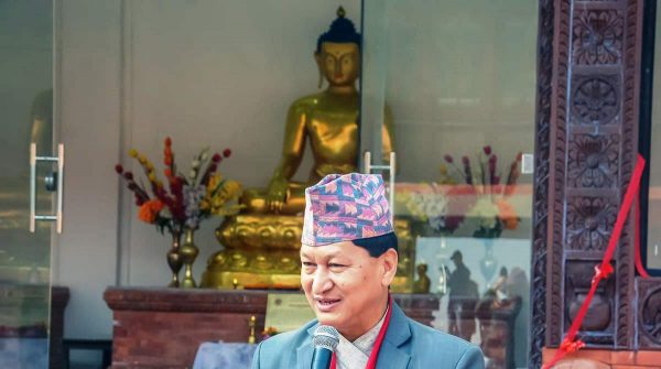 स्वयम्भूको आनन्दकुटी विहारमा ७ फिट अग्लो बुद्ध मूर्ति प्रतिस्थापन