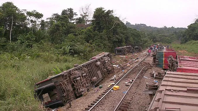 दक्षिणपूर्वी कङ्गोमा रेल दुर्घटना हुँदा कम्तीमा ६० व्यक्तिको मृत्यु