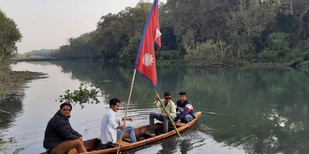 गोविन्द गौतम स्मृतिः भारतले कब्जा गर्न खोजेको प्यारातालमा नेपाली झण्डासहित डुंगा