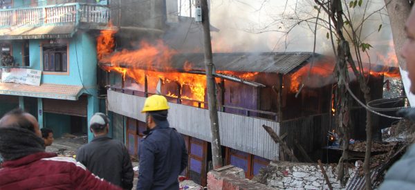 ताप्लेजुङको आगलागीमा घाइते वृद्धाको मृत्यु