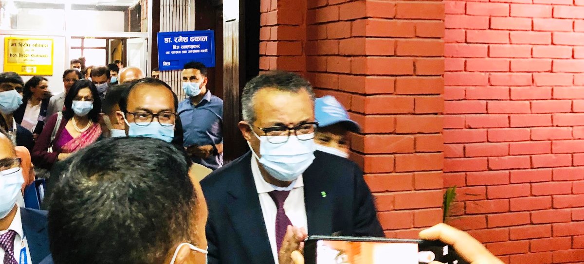 भोट माग्न काठमाडौं आए डब्लूएचओका महानिर्देशक टेड्रोस