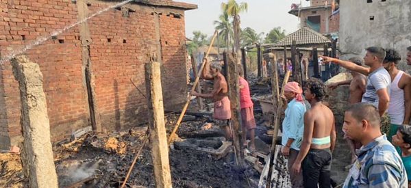 सप्तरीमा आगलागी परी बालकको मृत्यु