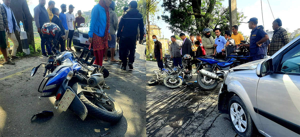 धुलिखेलका मेयर व्याञ्जूले चलाएको गाडीको ठक्करबाट वडाध्यक्ष घाइते