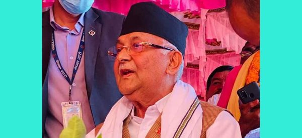 सर्लाहीबाट ओलीले भने, ‘मधेशवादी दलले जनतालाई भ्रममा पारे’