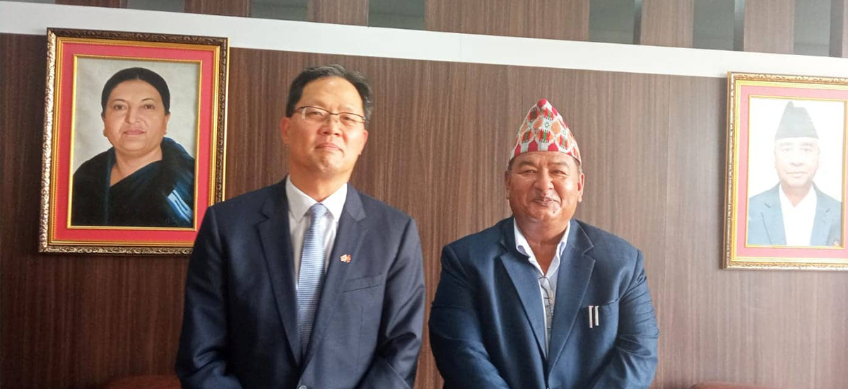 कामदारलाई छिटो लैजान दक्षिण कोरियाका राजदूतसँग श्रममन्त्रीको आग्रह