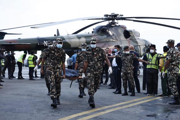 जहाज दुर्घटना : काठमाडौं ल्याइयो मृत्यु भएका २२ जनाकै शव