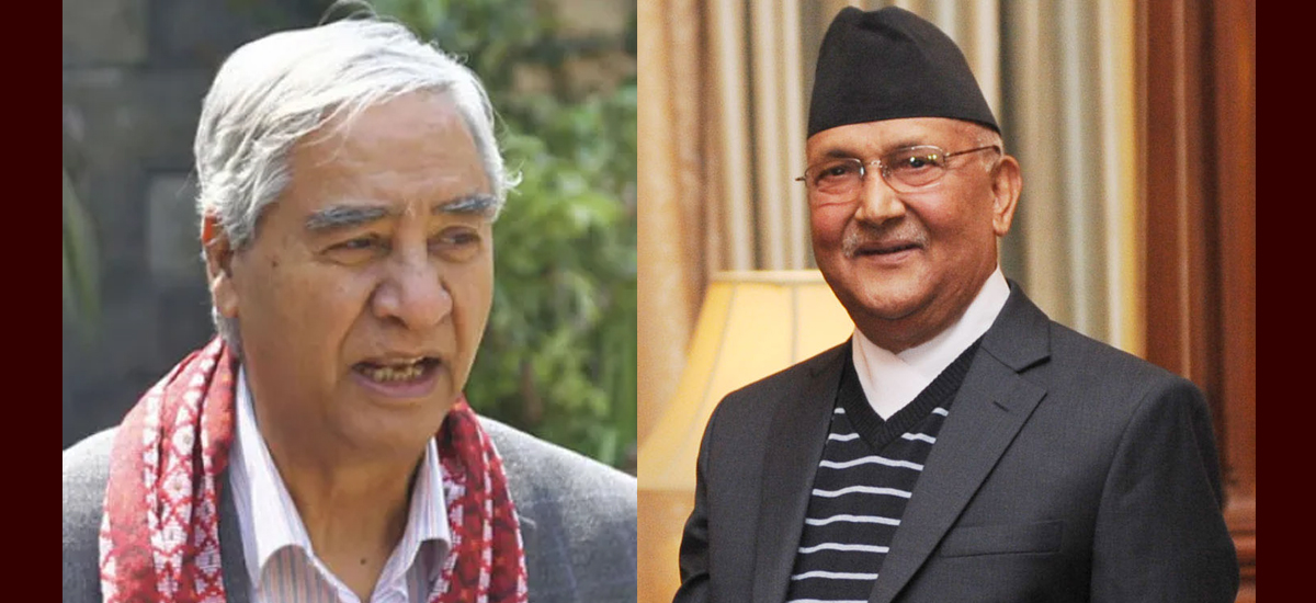ओलीसँग देउवाको दुई घण्टा, यी विषयमा भयो छलफल