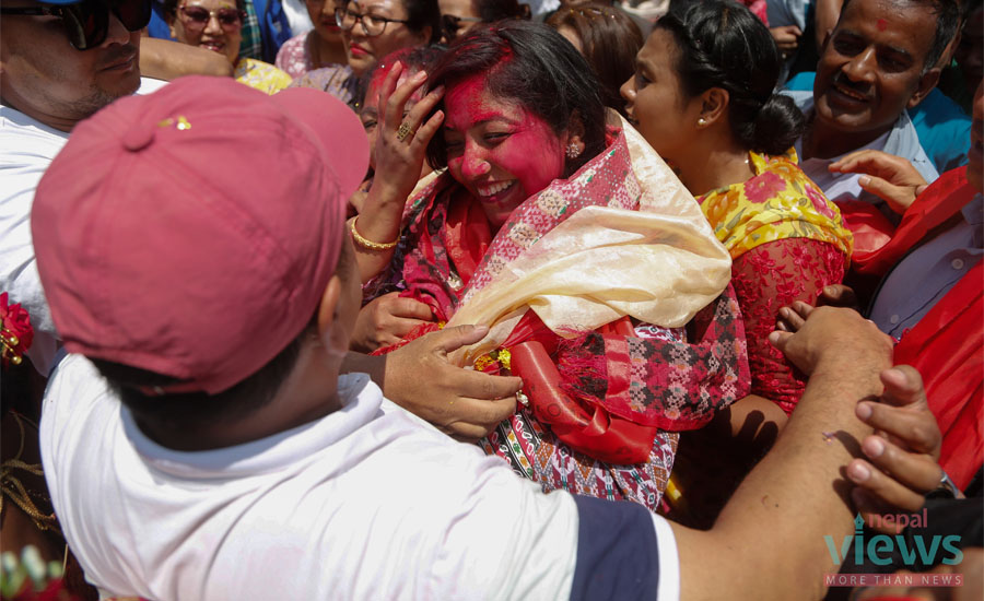 उपमेयर सुनिताको विजय र्‍याली (फोटोफिचर)