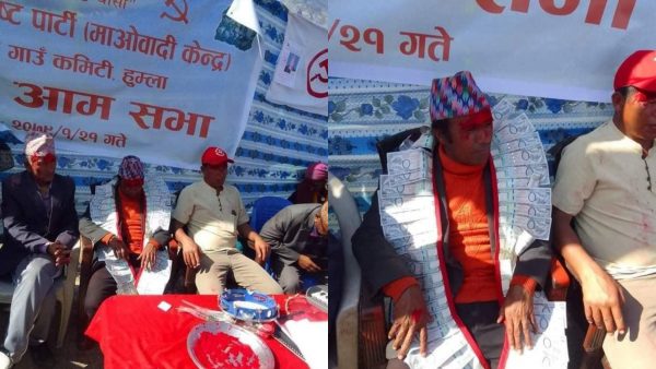 आफ्नै प्रतिस्पर्धीले लगाई दिए लाखको माला