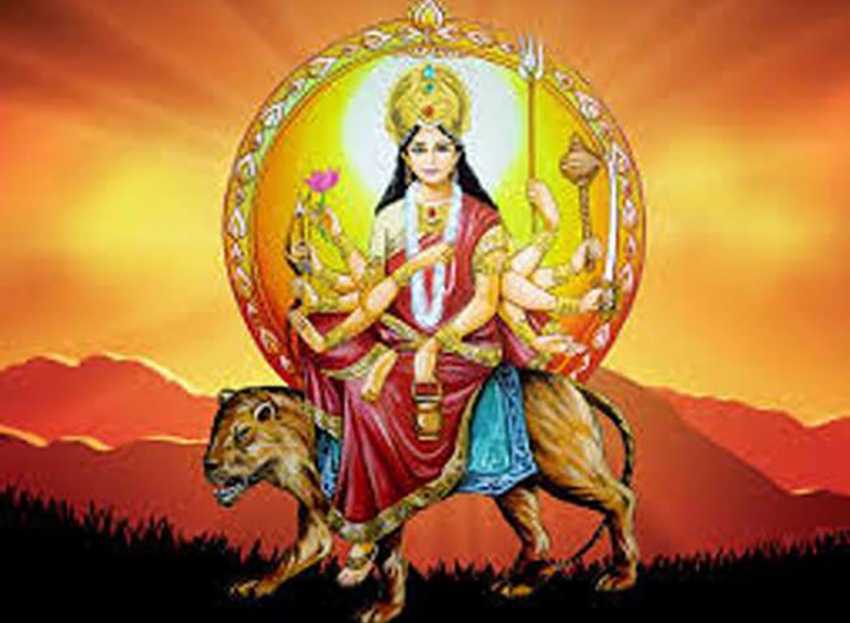 नवरात्रको तेस्रो दिन विधिपूर्वक गरियो चन्द्रघण्टा देवीको पूजा आराधना