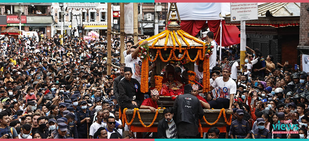 यसरी मनाइयो इन्द्रजात्रा (तस्वीरहरू)