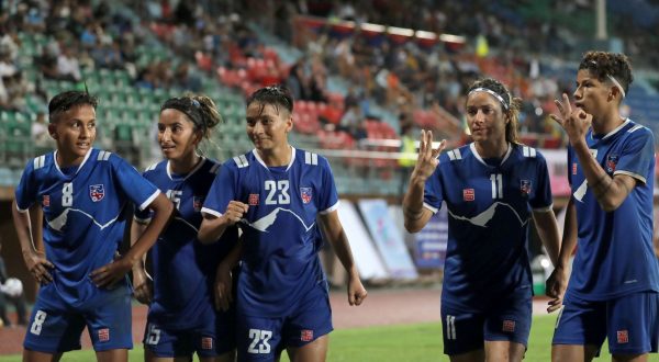 साफ महिला फुटबलमा नेपालको विजयी सुरुवात, सावित्राको दुई गोल