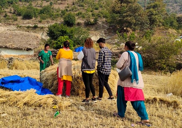 भोट माग्दै उम्मेदवारहरु खेतबारीमै, किसानलाई बाली भित्राउन भ्याइ नभ्याइ