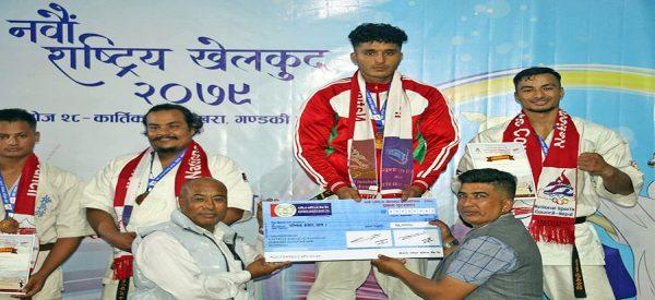 नवौं राष्ट्रिय खेलकुद : फुल कन्ट्याक्ट कराँतेमा गण्डकी र आर्मीलाई समान ३ स्वर्ण