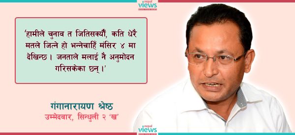 ‘ब्यालेट’को लडाइँ पनि जित्नेमा ढुक्क गंगानारायण !