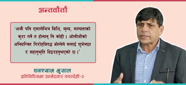 ‘संसद् विघटन पनि संविधानविरुद्ध हो भन्न नसक्ने राजनीतिको अर्थ छैन : घनश्याम भुसाल