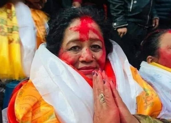 सिन्धुपाल्चोक–१ (क) को प्रदेशसभातर्फ कांग्रेसकी मसिना खड्का निर्वाचित