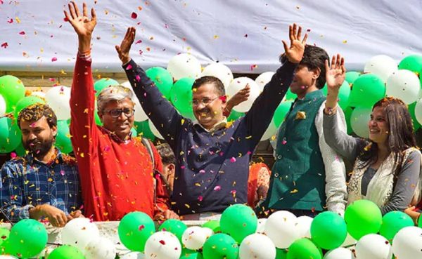 दिल्लीमा १५ वर्षपछि भाजपाको हार, आम आदमी पार्टीको बहुमत पक्का