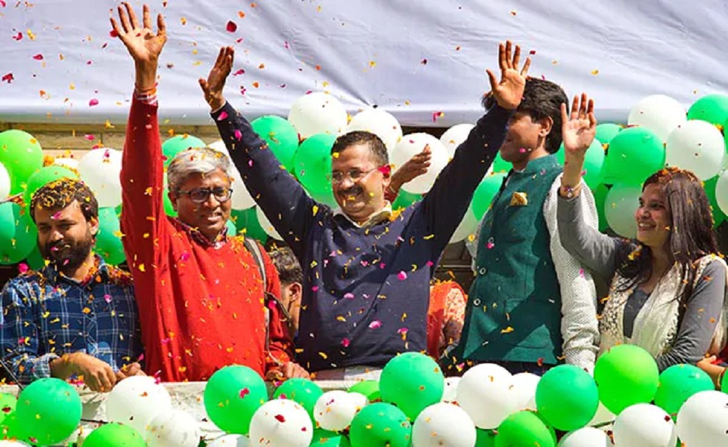 दिल्लीमा १५ वर्षपछि भाजपाको हार, आम आदमी पार्टीको बहुमत पक्का