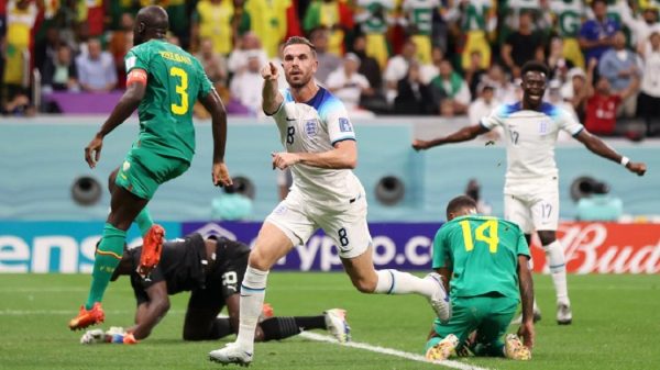 सेनेगललाई हराउँदै इङ्ल्याण्ड विश्वकपको क्वार्टरफाइनलमा