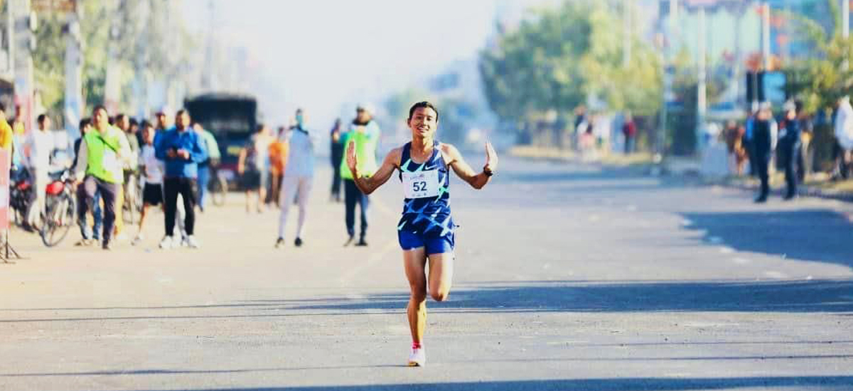 ‘गोल्डेन एथलेटिक्स मिट’ मा सन्तोषी श्रेष्ठलाई स्वर्ण