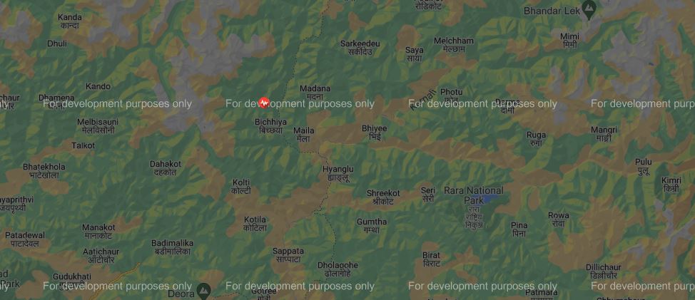 बाजुरामा गयो ५.२ म्याग्निच्युटको भूकम्प : केन्द्रबिन्दु माघ १० गते गएको स्थान नजिकै