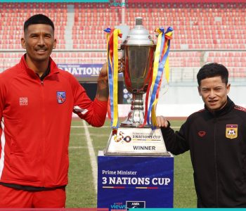 प्रधानमन्त्री थ्री नेसन्स कप फुटबलको उपाधिका लागि नेपाल र लाओस खेल्दै