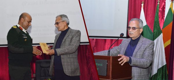 सेनाको कार्यक्रममा बाबुरामको प्रवचन- राम्रो अर्थतन्त्र, सुरक्षित देश