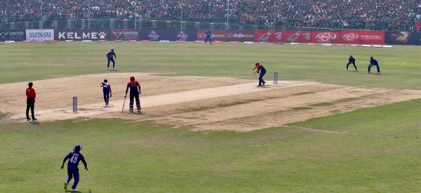 कीर्तिपुर खेल मैदानमा वर्षाको सम्भावना, नेपाल र यूएईबीचको जारी खेल प्रभावित हुनसक्ने