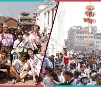 काठमाडौंमा होलीको रौनक (तस्वीरहरू)