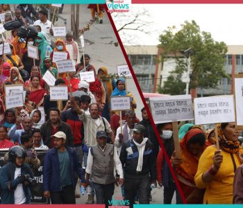 १२ दिन हिँडेर आएका मिटरब्याज पीडितलाई महानगरले छिर्न दिएन खुलामञ्चमा