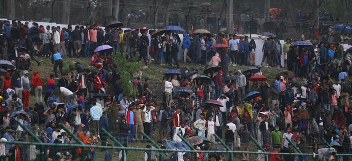 वर्षाले रोकियो नेपाल र यूएईबीचको खेल