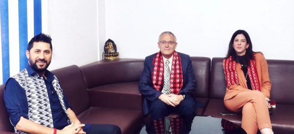 रास्वपाका सभापति लामिछाने र इजरायली राजदूत गोडरबीच भेटवार्ता