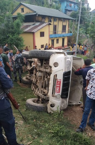 रुकुम पश्चिममा जिप दुर्घटना,१० जना घाइते