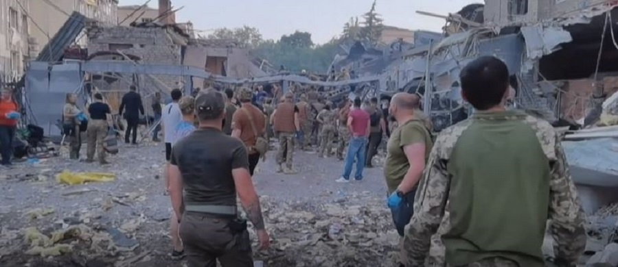 युक्रेनी सहरको केन्द्रमा पुन रुसी आक्रमण, ४ जनाको ज्यान गयो, कयौँ घाइते 
