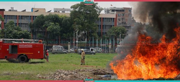 काठमाडौं महानगरको विपद् उद्धार प्रदर्शन (तस्वीरहरू)
