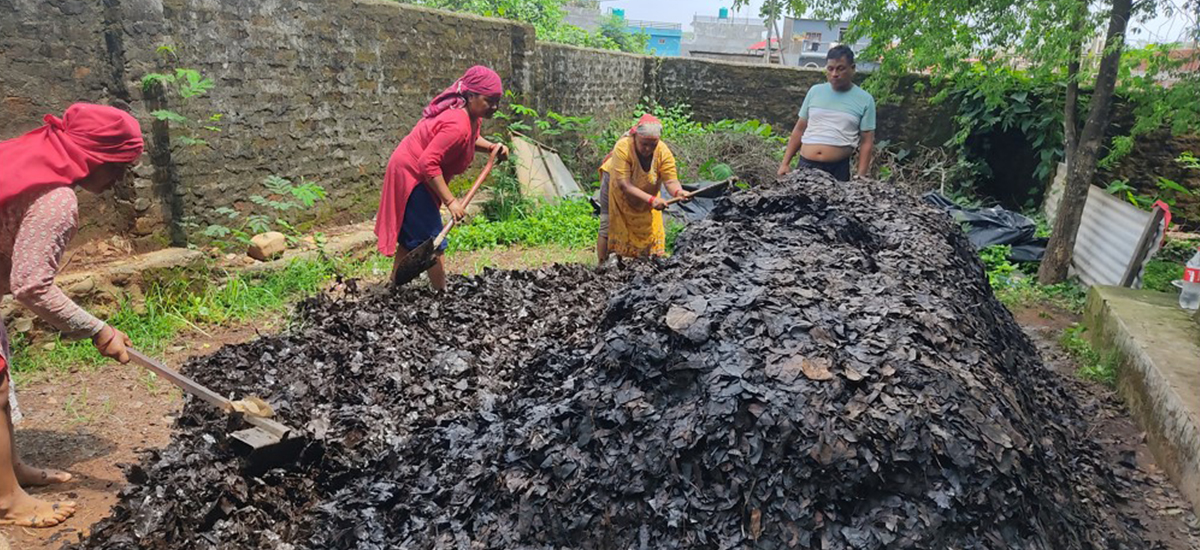 फोहरबाट मल उत्पादन गर्दै मध्यविन्दु नगरपालिका