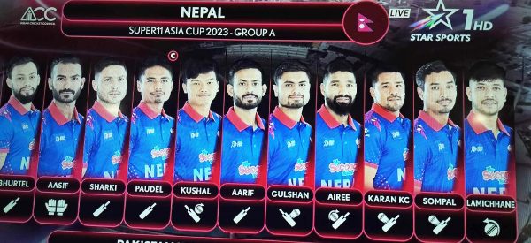 एसिया कप क्रिकेट : नेपाललाई पहिलो सफलता, करणले लिए विकेट