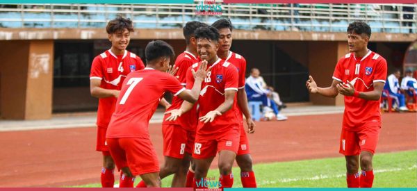 साफ यू–१९ फुटबल : माल्दिभ्समाथि ४-१ को जितसँगै नेपाल सेमिफाइनलमा